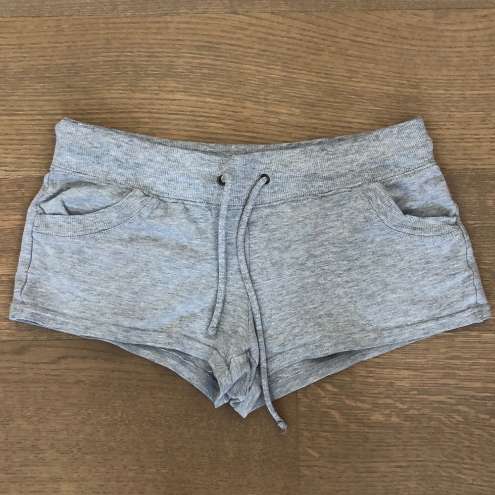 Gray booty shorts